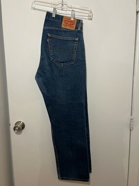 Levi's Men's Navy Straight Jeans